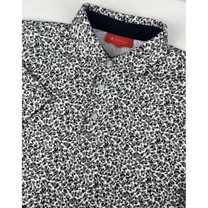 Redvanly Polo Shirt Mens Small Gray Camo Golf Performance Stretch Casual